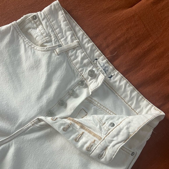 FREE PEOPLE Button Up Double Ripped Knee Jeans - Picture 4 of 5